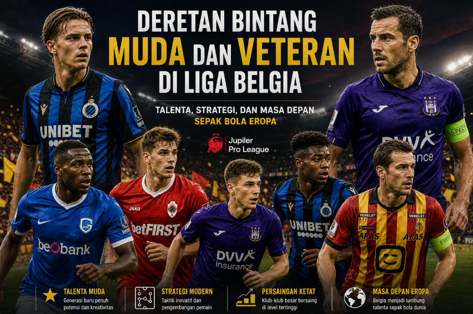 Deretan Bintang Muda dan Veteran di Liga Belgia : Talenta, Strategi, dan Masa Depan Sepak Bola Eropa