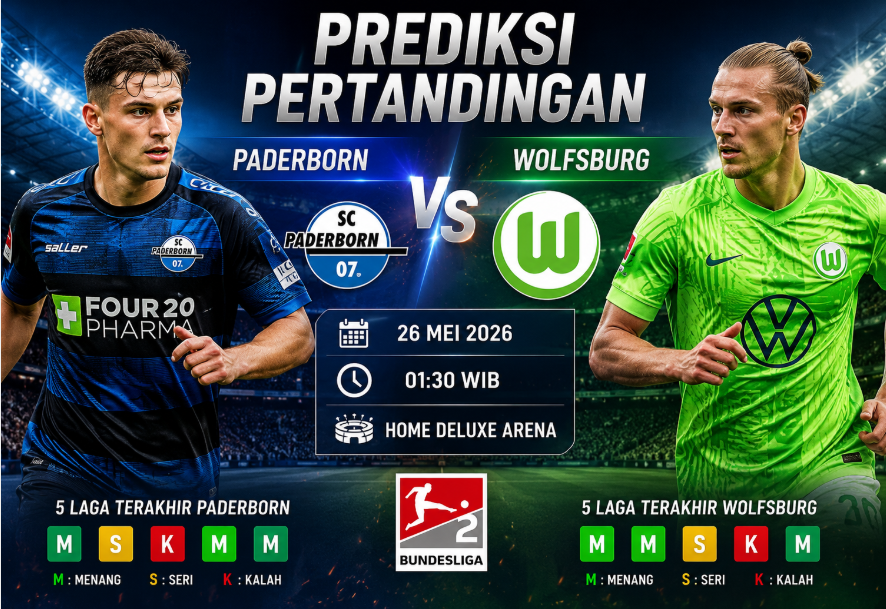Prediksi Skor Paderborn vs Wolfsburg – Duel Bundesliga