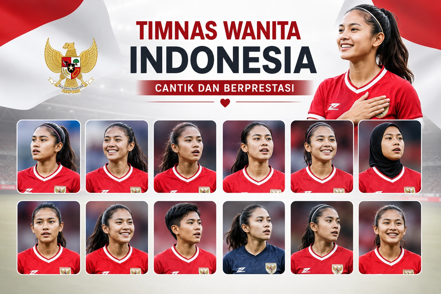 Daftar Nama Pemain Timnas Wanita Indonesia Cantik dan Berprestasi