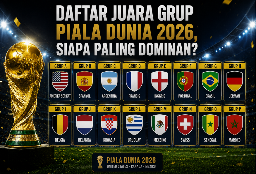 Daftar Juara Grup Piala Dunia 2026, Siapa Paling Dominan? 10 Daftar Juara Grup Piala Dunia 2026, Siapa Paling Dominan?