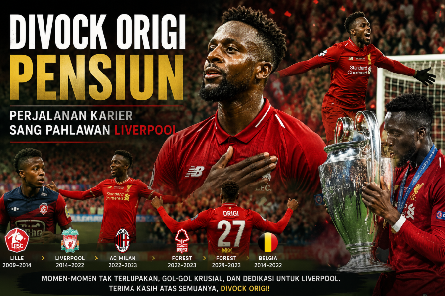 Divock Origi Pensiun: Perjalanan Karier Sang Pahlawan Liverpool yang Penuh Kenangan