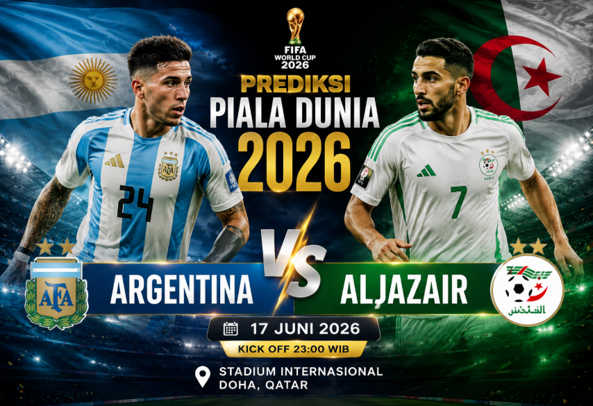 Prediksi Argentina vs Aljazair - 17 Juni 2026