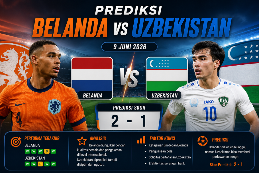 Prediksi Belanda vs Uzbekistan: Oranje Siap Menggila 5 Prediksi Belanda vs Uzbekistan: Oranje Siap Menggila