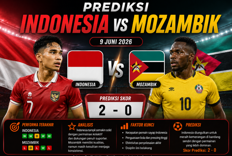 Prediksi Indonesia vs Mozambik - Duel Sengit Matchday 3 Prediksi Indonesia vs Mozambik – Duel Sengit Matchday