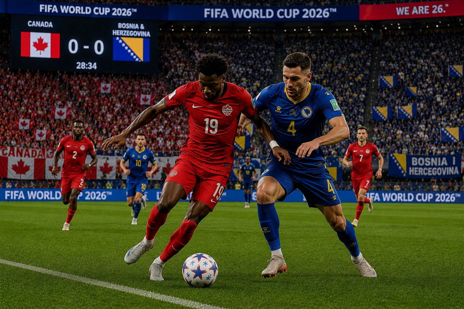 Prediksi Skor Kanada VS Bosnia Piala Dunia 2026: Statistik, H2H, dan Peluang Menang