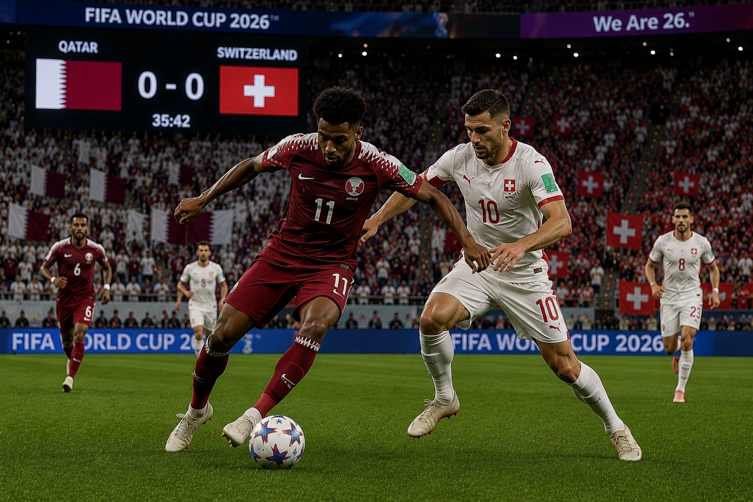 Prediksi Skor Qatar VS Swiss Piala Dunia 2026: Statistik, H2H, dan Peluang Menang