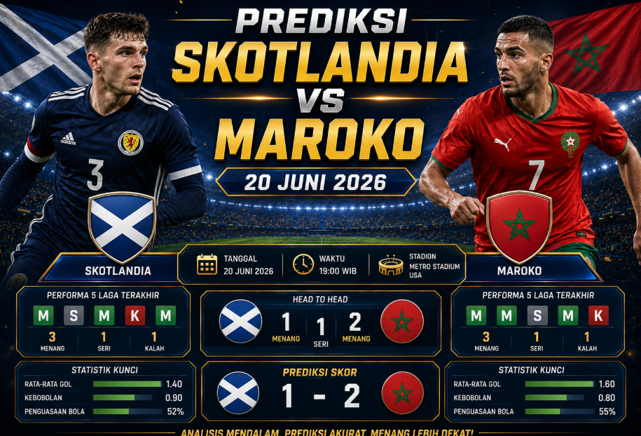 Prediksi Skotlandia vs Maroko: Duel Sengit Penentu Nasib