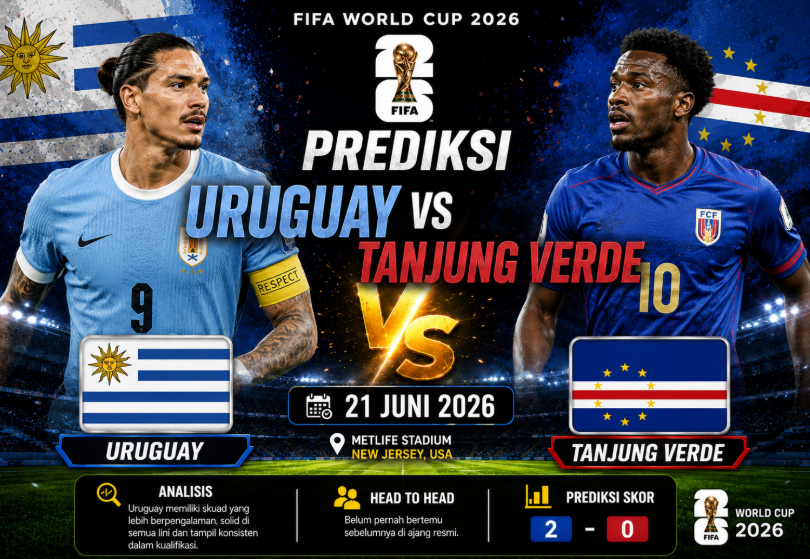 Prediksi Uruguay vs Tanjung Verde: Misi Wajib La Celeste