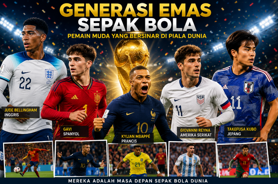 Generasi Emas Sepak Bola: Pemain Muda yang Bersinar di Piala Dunia 6 Generasi Emas Sepak Bola: Pemain Muda yang Bersinar di Piala Dunia