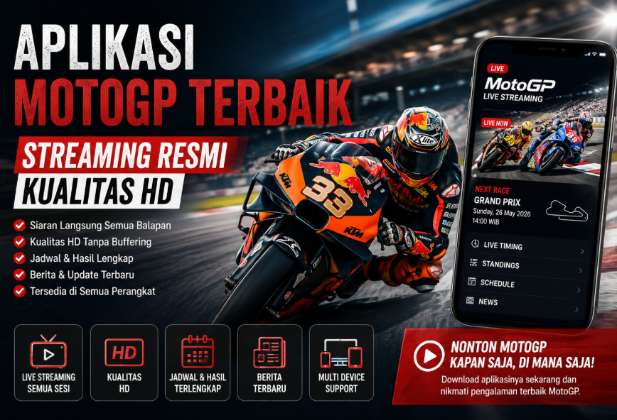 Aplikasi Nonton MotoGP Terbaik Streaming Resmi Kualitas HD 6 Aplikasi MotoGP Terbaik Streaming Resmi Kualitas HD