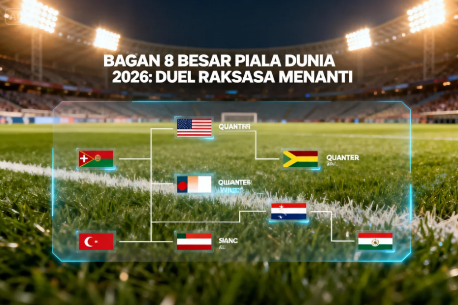 Bagan 8 Besar Piala Dunia 2026 Resmi Terbentuk, Duel Raksasa Menanti 6 Bagan 8 Besar Piala Dunia 2026 Resmi Terbentuk, Duel Raksasa Menanti