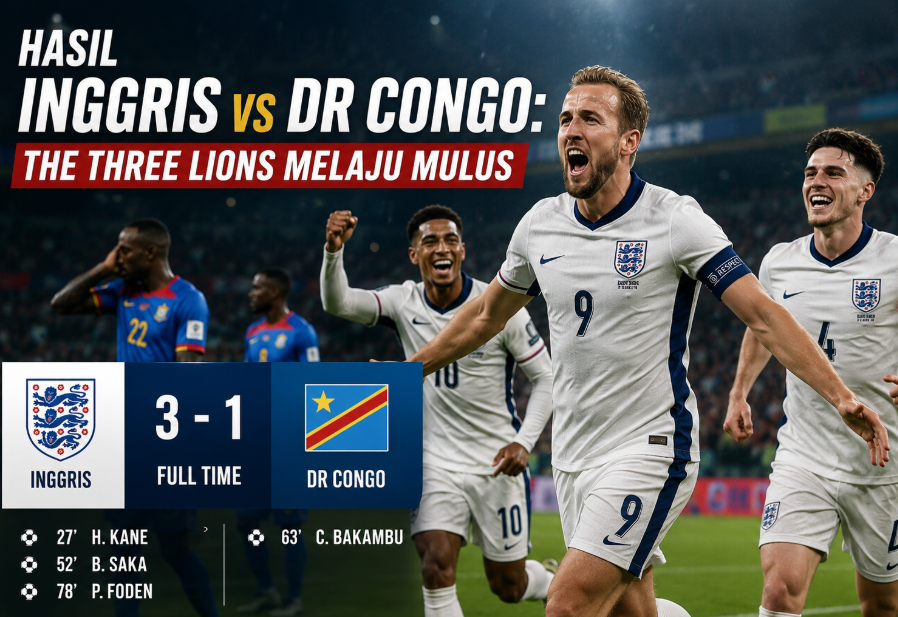 Hasil Inggris vs DR Congo: The Three Lions Melaju Mulus 7 Hasil Inggris vs DR Congo: The Three Lions Melaju Mulus
