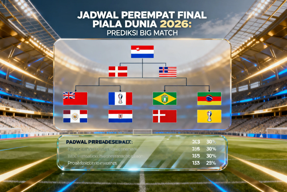 Jadwal Perempat Final Piala Dunia 2026: Prediksi Big Match dan Peluang Lolos 7 Jadwal Perempat Final Piala Dunia 2026 Prediksi Big Match