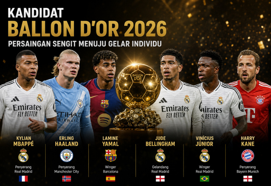 Kandidat Ballon d’Or 2026: Persaingan Sengit Menuju Gelar Individu 1 Kandidat Ballon d’Or 2026: Persaingan Sengit Menuju Gelar Individu