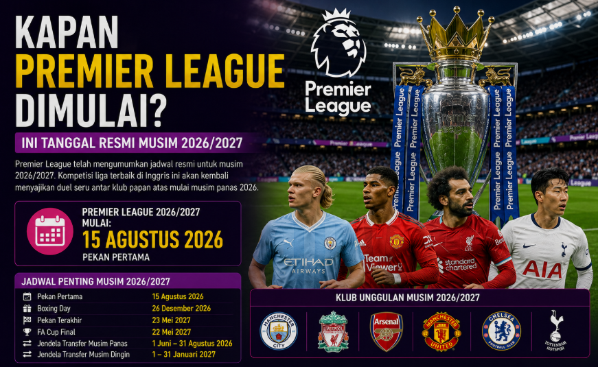 Kapan Premier League Dimulai? Ini Tanggal Resmi Musim 2026/2027
