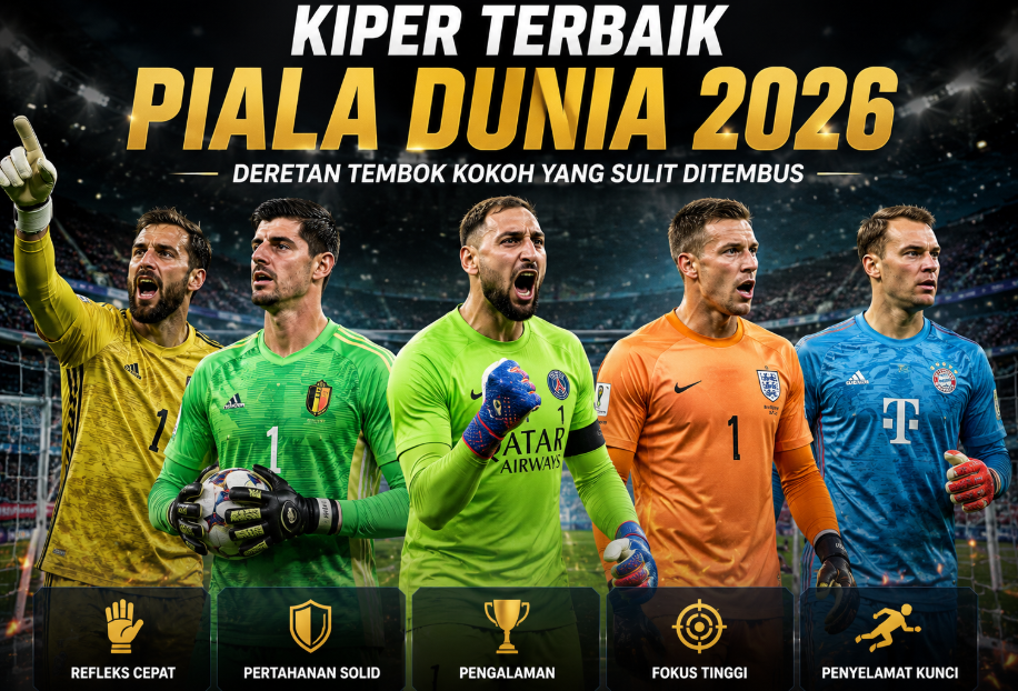 Kiper Terbaik Piala Dunia 2026: Deretan Tembok Kokoh yang Sulit Ditembus 2 Kiper Terbaik Piala Dunia 2026: Deretan Tembok Kokoh yang Sulit Ditembus