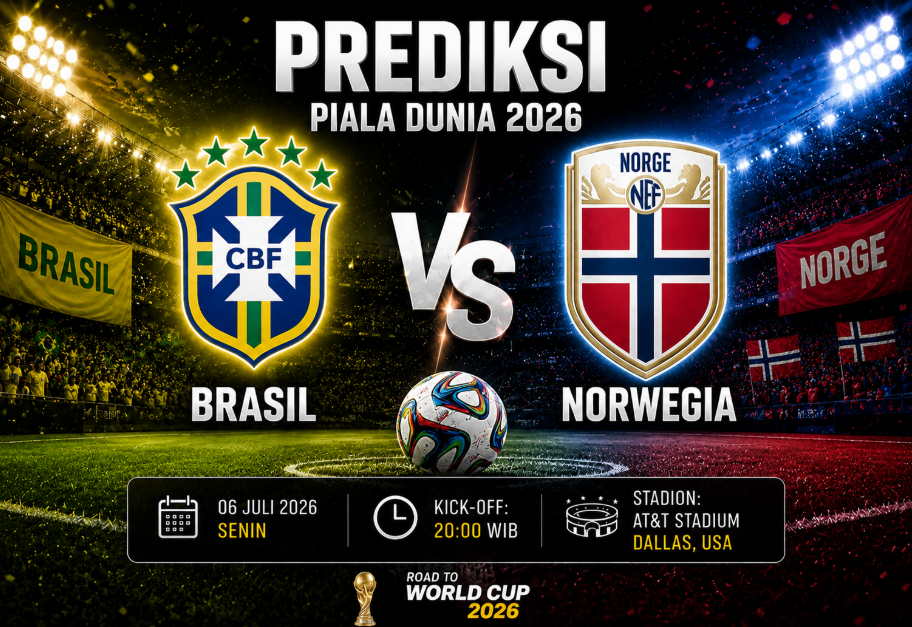 Prediksi Brasil vs Norwegia 6 Juli 2026: Ujian Berat Haaland 8 Prediksi Brasil vs Norwegia 6 Juli 2026: Ujian Berat Haaland