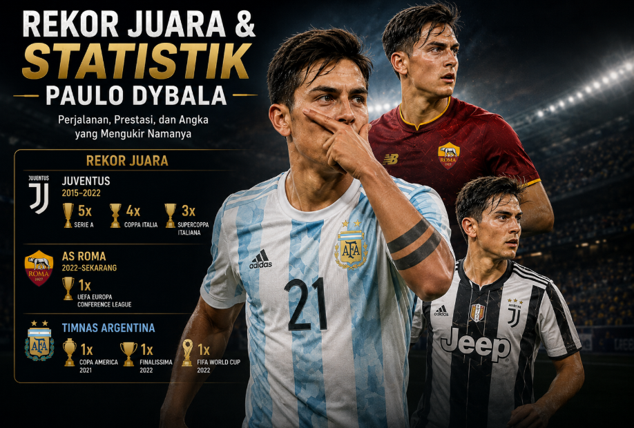 Rekor Juara dan Statistik Paulo Dybala: Kisah La Joya yang Mendunia 8 Rekor Juara dan Statistik Paulo Dybala: Kisah La Joya yang Mendunia