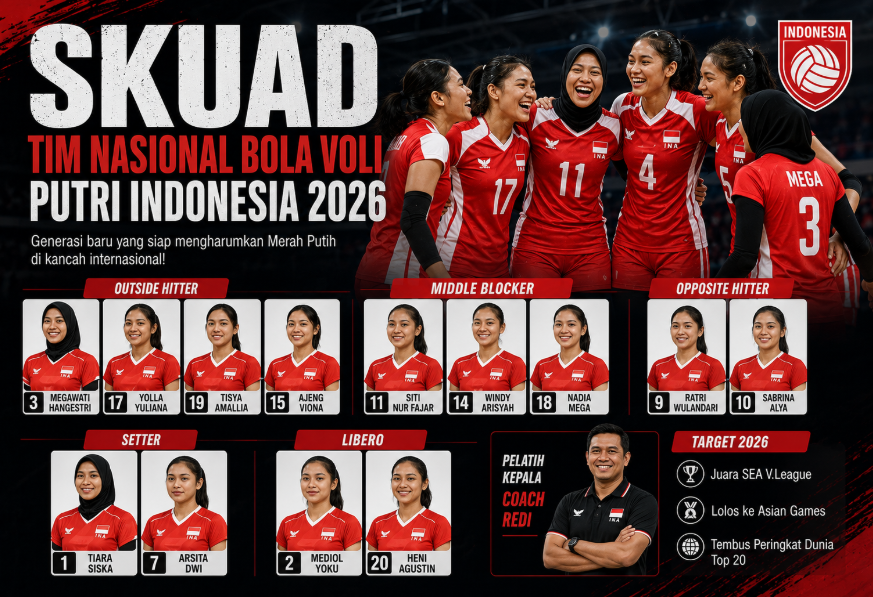 Skuad Tim Nasional Bola Voli Putri Indonesia 2026 4 Skuad Tim Nasional Bola Voli Putri Indonesia 2026