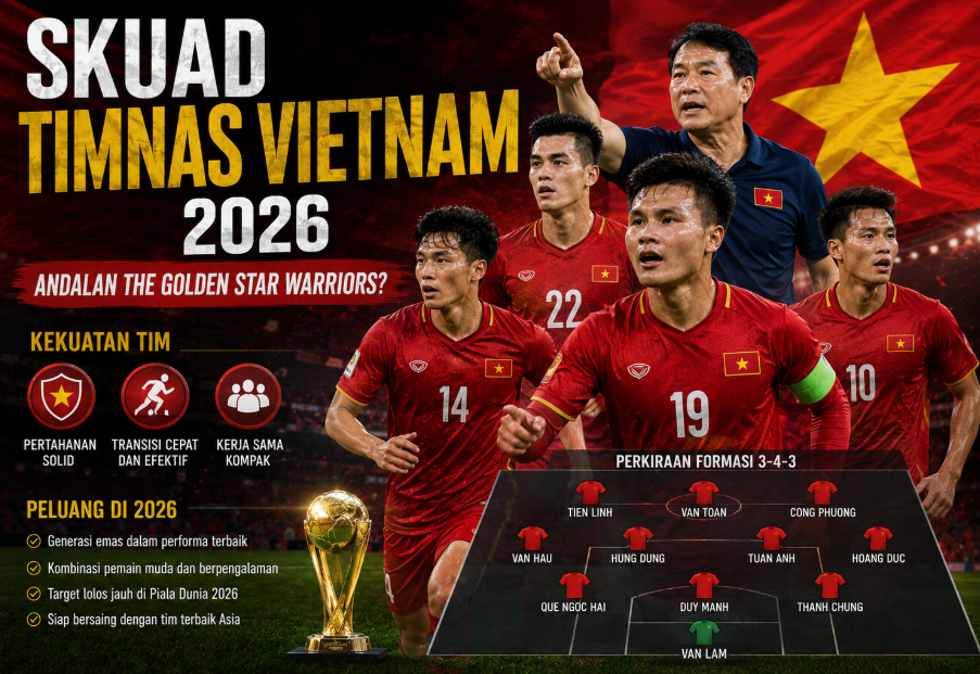 Skuad Timnas Vietnam 2026, Andalan The Golden Star Warriors? 5 Skuad Timnas Vietnam 2026, Andalan The Golden Star Warriors?