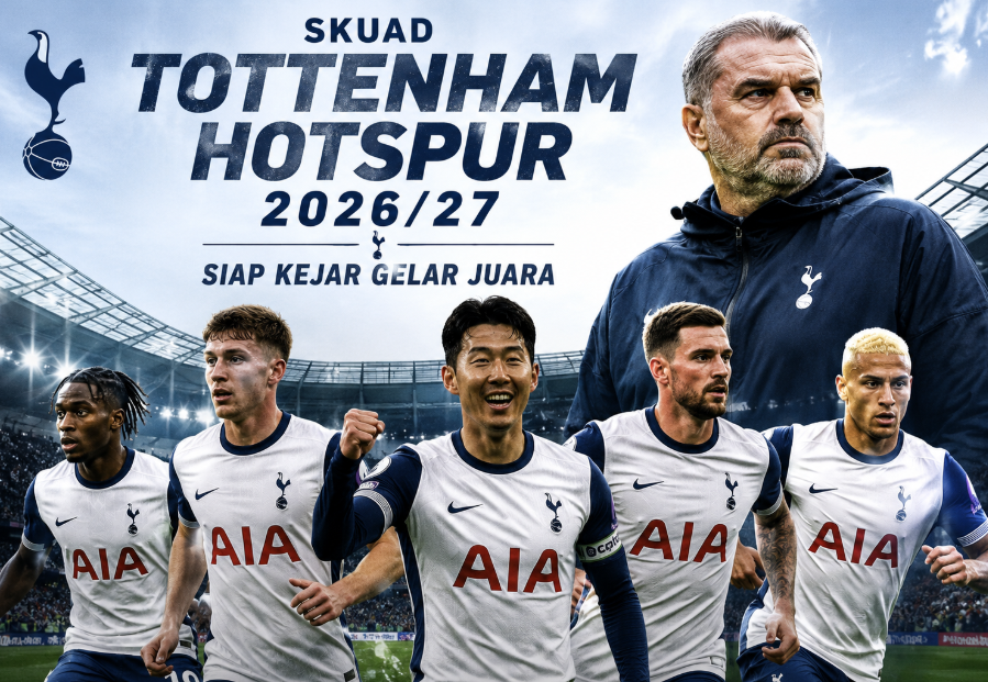 Skuad Tottenham Hotspur 2026/27 Siap Kejar Gelar Juara