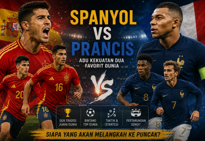Spanyol vs Prancis: Adu Kekuatan Dua Favorit Dunia 4 Spanyol vs Prancis: Adu Kekuatan Dua Favorit Dunia