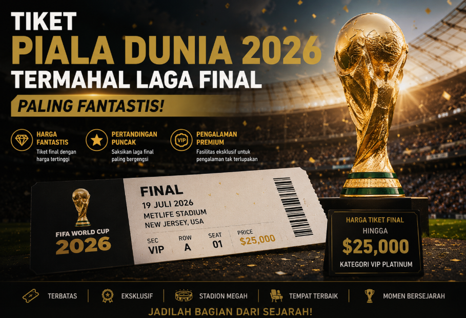Tiket Piala Dunia 2026 Termahal Laga Final Paling Fantastis 1 Tiket Piala Dunia 2026 Termahal Laga Final Paling Fantastis